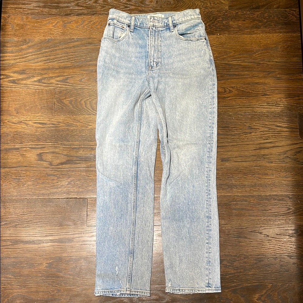 Abercrombie & Fitch Blue Straight Leg Jeans